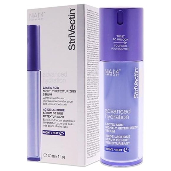New StriVectin Lactic Acid Nightly Retexturizing Serum 1fl oz - Picture 1 of 4